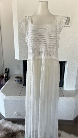 Wunderschönes Sommerkleid, Weiss, Grösse XL - Neu-