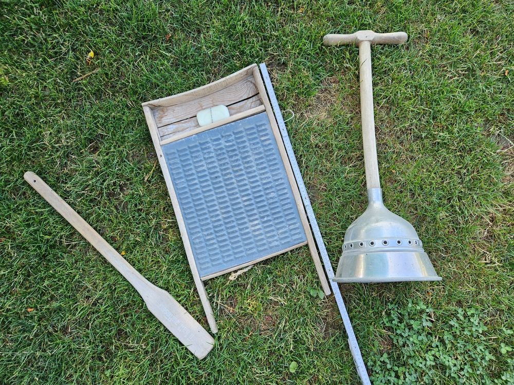 Hperu Faltbares Waschbrett Mit Becken - 2-in-1 Handwäsche Lösung