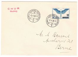 Lettre de Chur BPA A139 pour Berne le 3.V.38