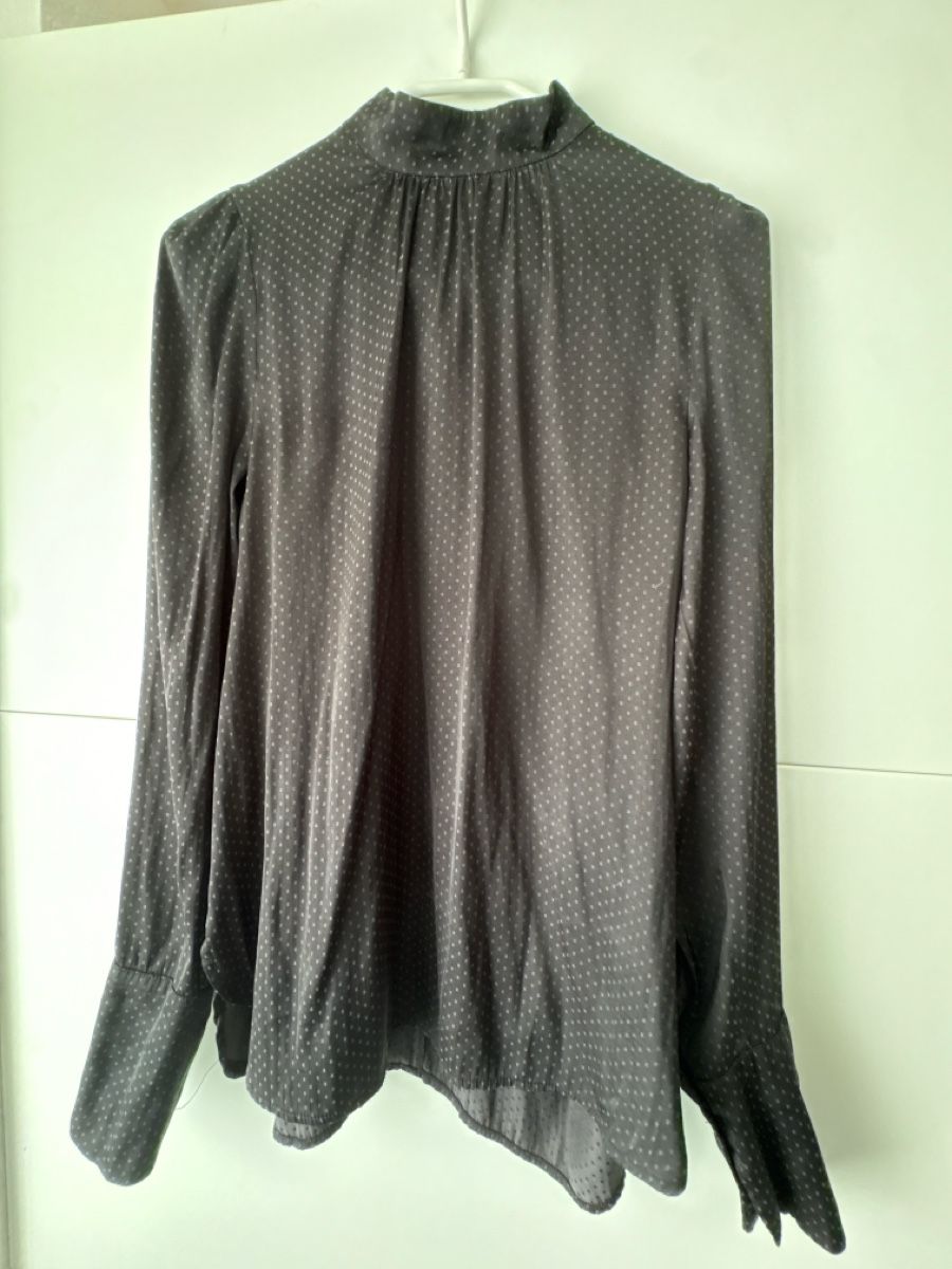 H&M Camicette: Camicia elegante nera a pois, maniche lunghe – Usato da Camorino venduto da laisi83