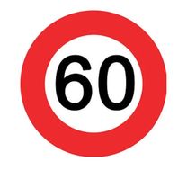 Geburtstag 60 - Verkehrstafel