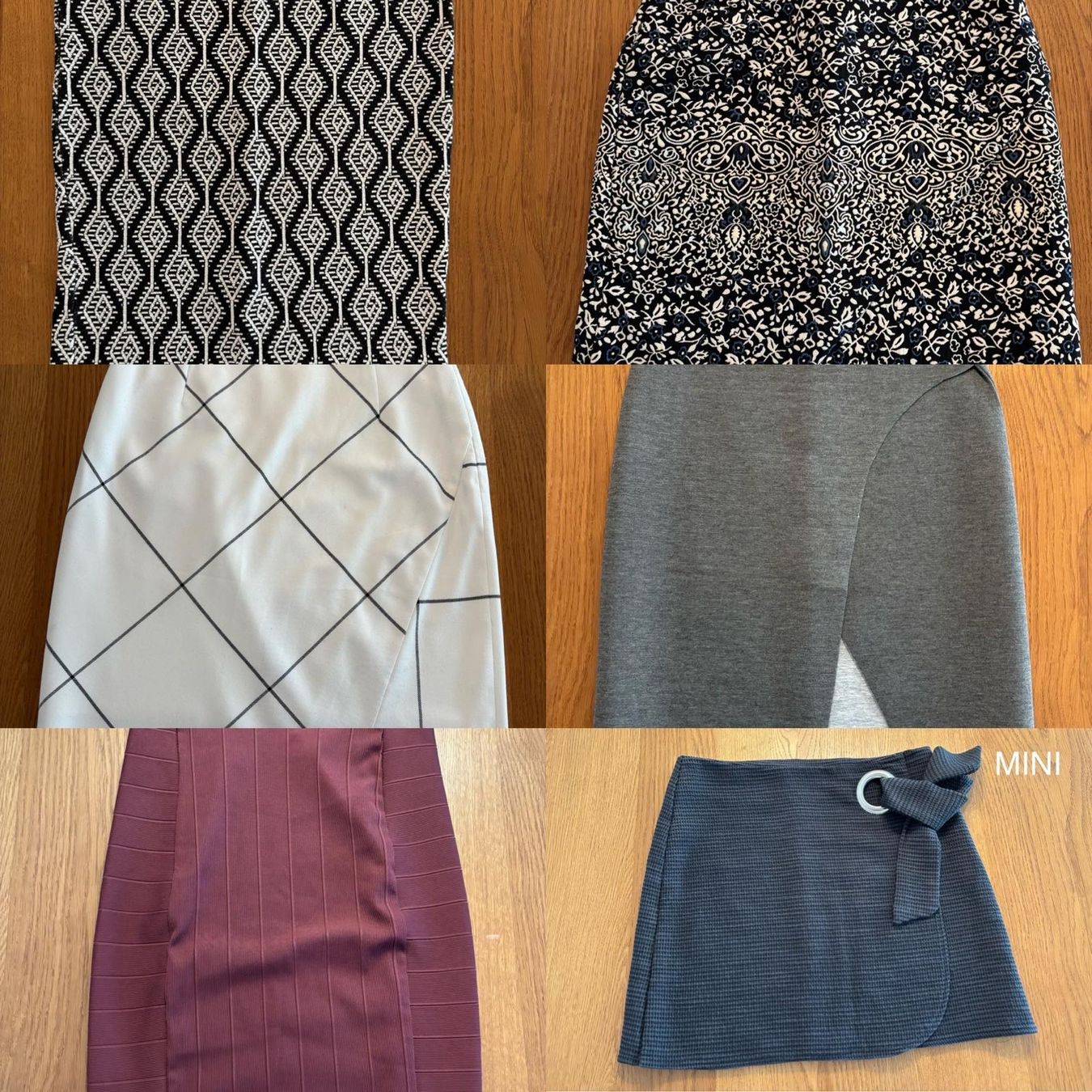 Lotti di vestiti: 6er Set top mini und 3/4 Röcke – Usato da Meyriez venduto da oli1984
