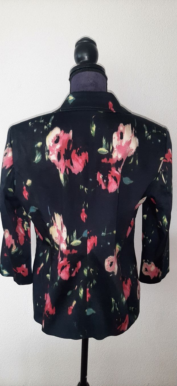 Peter Hahn Giacche: Peter Hahn Blazer Blumenmuster schwarz bunt Grösse 40 – Usato da Uster venduto da kgw78 3