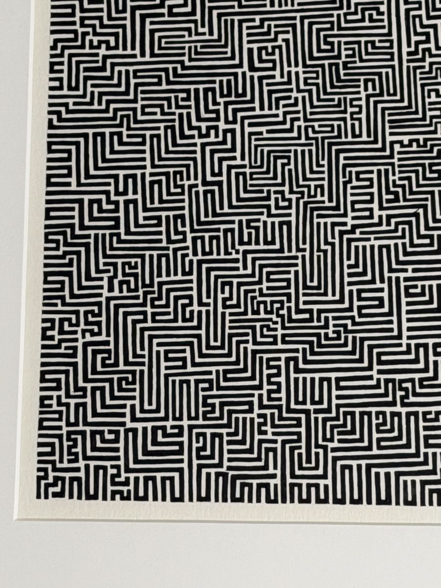 Foto & Immagini: Originale Labyrinth Zeichnung Tusche auf Papier – Usato da Gunten venduto da starfish3 3