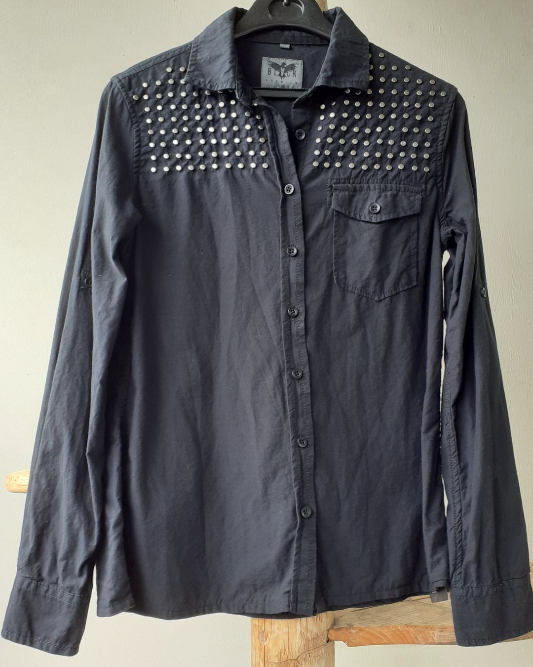 Blusen: EMP Black Premium Hemd, S – Gebraucht aus Bern von Solarsystem 7