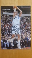 Dirk Nowitzki, Original Autogramm auf Karte in Farbe