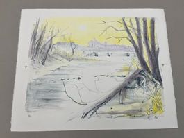 Robert Burkhard 1996    LITHOGRAPHIE GRÖSSE 56 x 45 cm