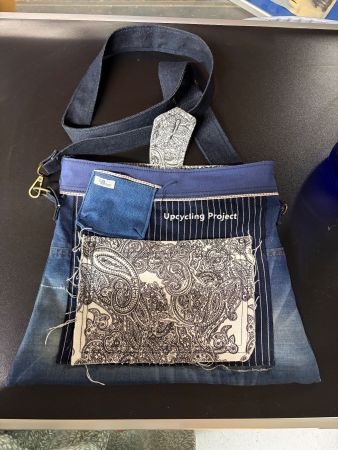 Damen Umhängetasche Upcycling Projekt