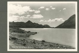 AK sw Lago Bianco GR Blick Alp Grüm © Steiner ≈ 1951