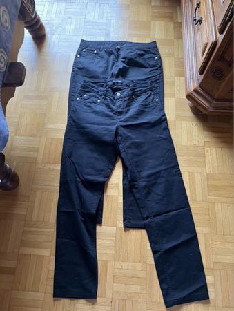 2 schwarze Hosen M, 2 pantalons noir taille M