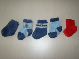 5 Paar Baby Söckli div. Farben