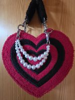 Rote Herz Handtasche