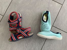 Sandalen und Badeschuhe - Gr. 22 - Geox Atmungsaktiv + H&M