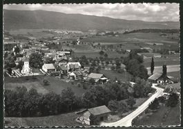 Burtigny, vue d'avion, vers 1955