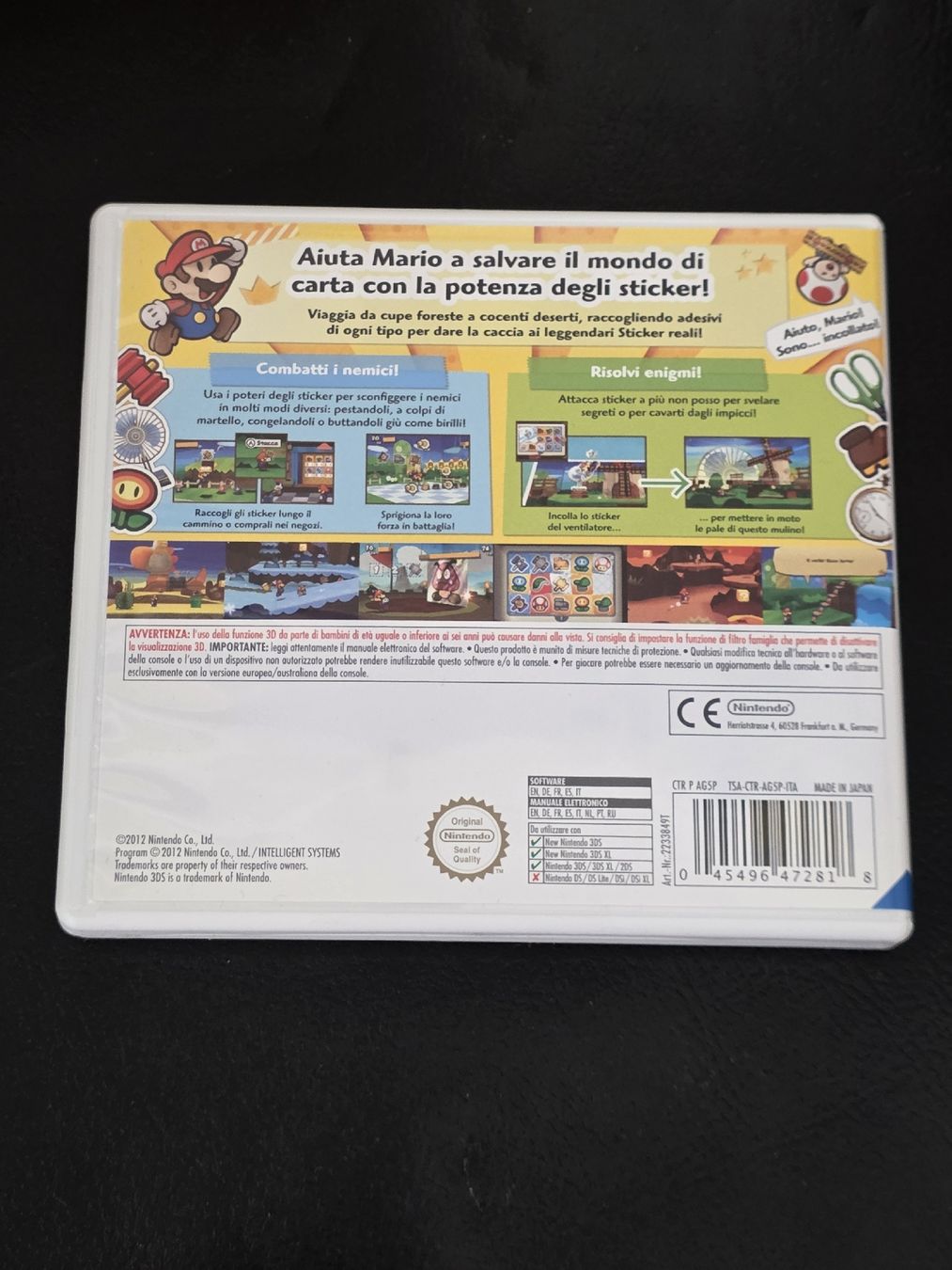 Giochi: PAPER MARIO: STICKER STAR | NINTENDO 3DS – Usato da Bellinzona venduto da egemon 1