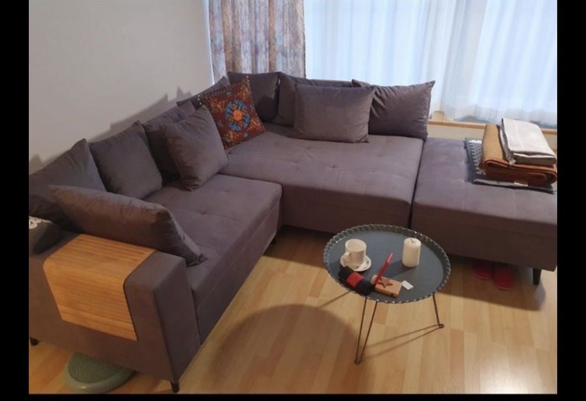 Sofas: Sofa grau – D'occasion à Langrickenbach par jia_balla