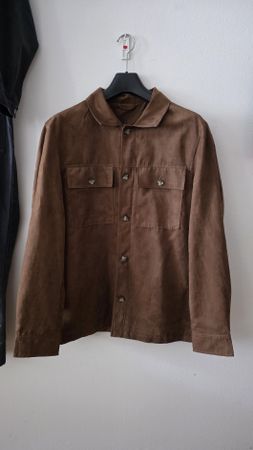 Herren Hemd braun Wildleder Optik Grösse L guter Zustand