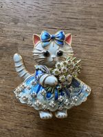 Brosche Katze