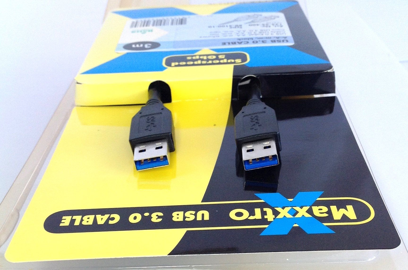 Cavi: Maxxtro BB-3100-10 USB-3.0 Kabel Typ A-A ST/ST 3m schwarz – Nuovo e nell'imballaggio originale da Reinach AG venduto da RiesenServicesGmbH
