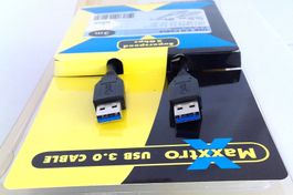 Maxxtro BB-3100-10 USB-3.0 Kabel Typ A-A ST/ST 3m schwarz