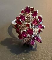 Silber-Ring mit Rubinen