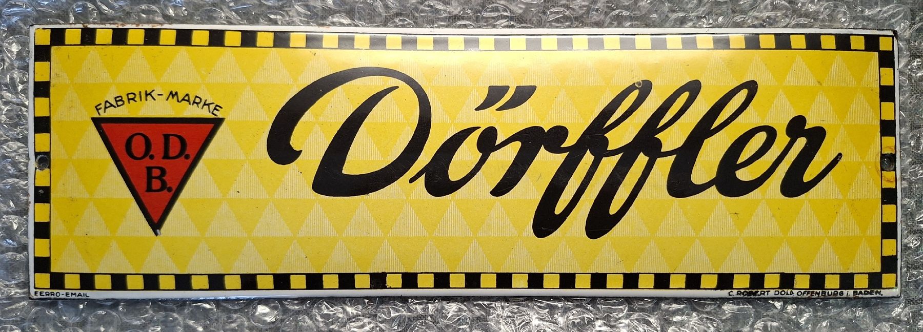 Schilder: Seltenes Emailschild "Dörffler" – Gebraucht aus Ipsach von jpbo 7