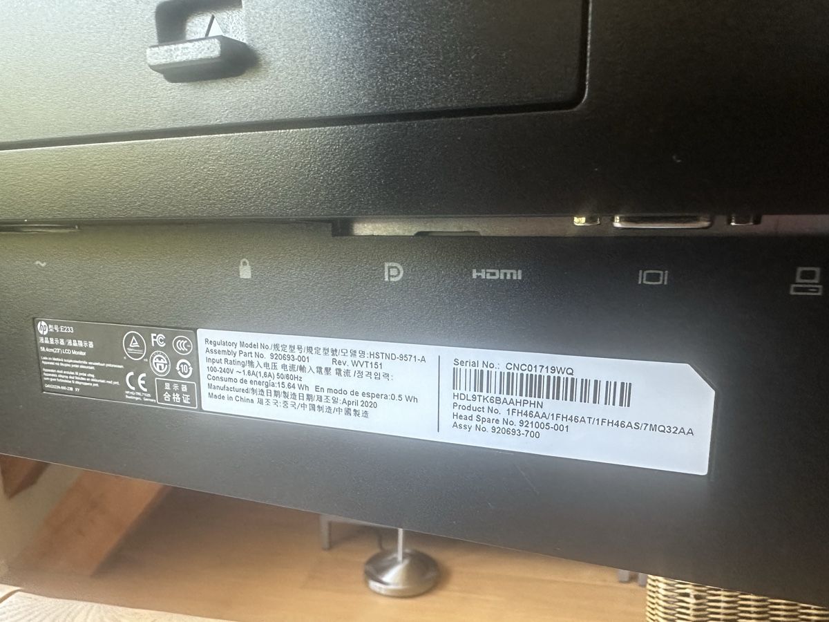 Hewlett Packard Ecrans: HP Display E233 LCD 23 Zoll – D'occasion à Kreuzlingen par Cybermax 2