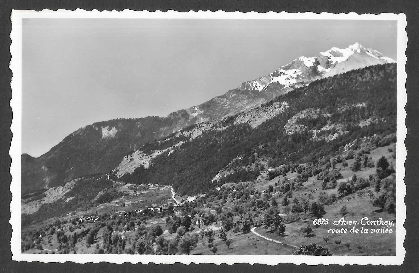 Cartoline postali: Aven - Conthey Route de la vallée – Usato da Olten venduto da clotaldi