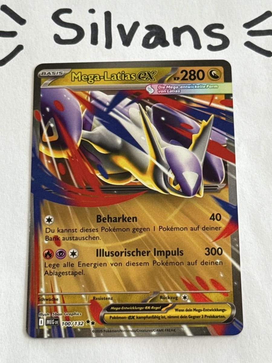 Pokémon Sammelbilder & Trading cards: Mega Latias ex MEG 100 Mega Entwicklung Deutsch – Neu (gemäss Beschreibung) aus Wil SG von Silvans