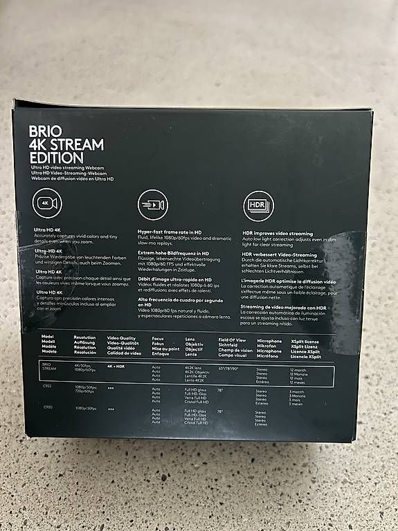 Webcam: Logitech Brio 4K stream Edition webcam  – Usato da Dübendorf venduto da kma_vl8m 1