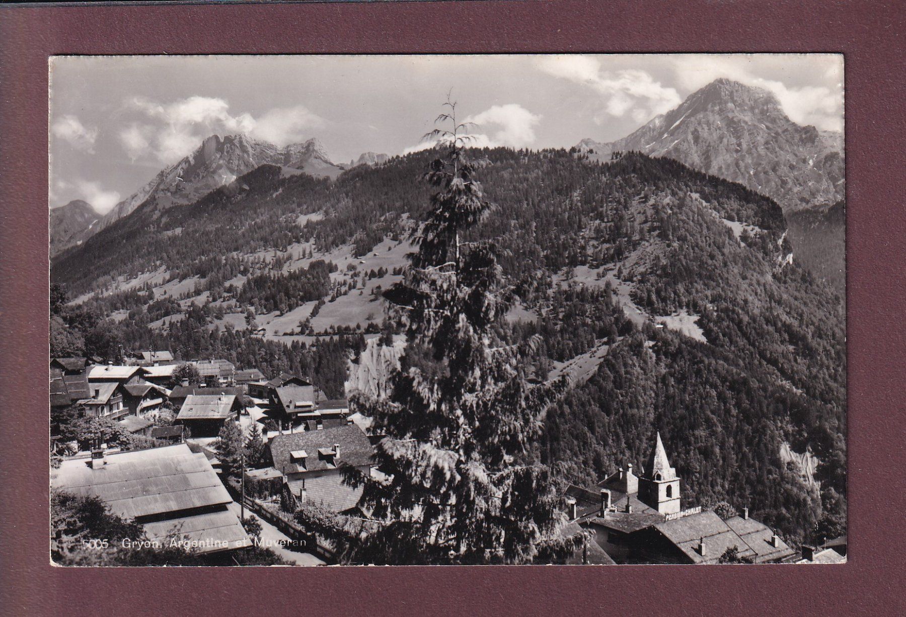 Cartoline postali: GRYON - Argentine et Muveran – Usato da Pully venduto da nicecards