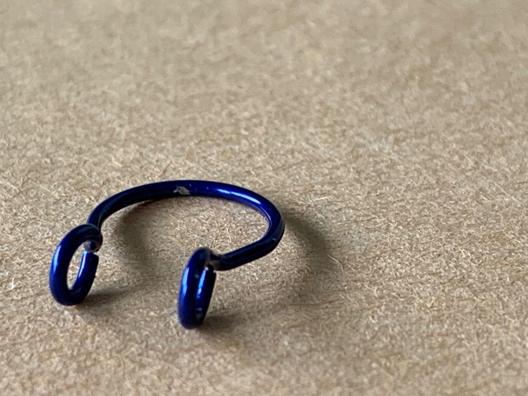 Gioielli per piercing: Nasen-piercing (ohne Loch )Klemme blau – Nuovo (secondo la descrizione) da Laufen venduto da Bellavitaboom 3