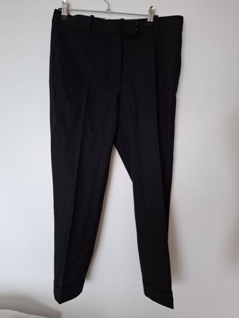 Pantalon noir élégant COS, taille 38, laine