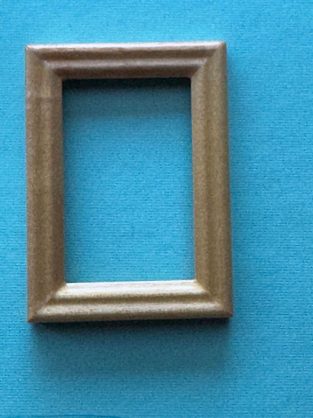 Case e mobili per bambole: Bilderrahmen Holz lackiert Grösse aussen 3.5x5x0.5cm – Nuovo e nell'imballaggio originale da Grabs venduto da Puppestuebli