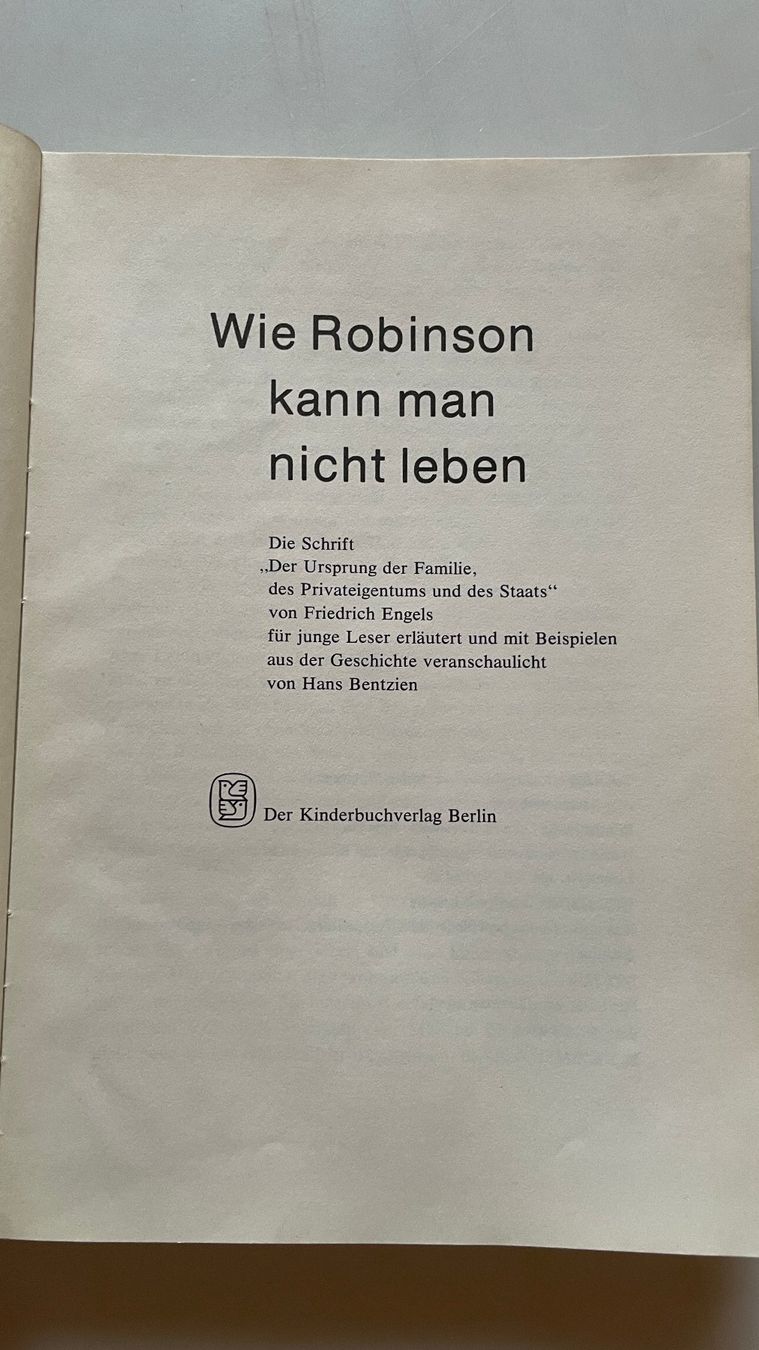 Libri: Wie Robinson kann man nicht leben – Usato da Glattfelden venduto da cybermaxx 1