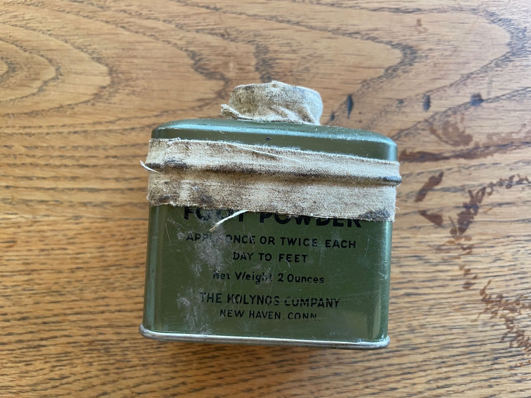 US Army Uniformi: Foot powder US army WW2 – Usato da Oberbütschel venduto da Woodie2005