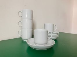 Vintage kaffe set mit tasse und teller von Thomas