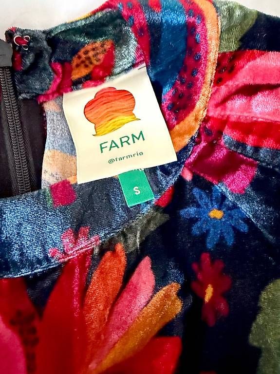 Robes: Farm Rio Samt-Minikleid Größe S – D'occasion à Oberwil-Lieli par hbailer 4
