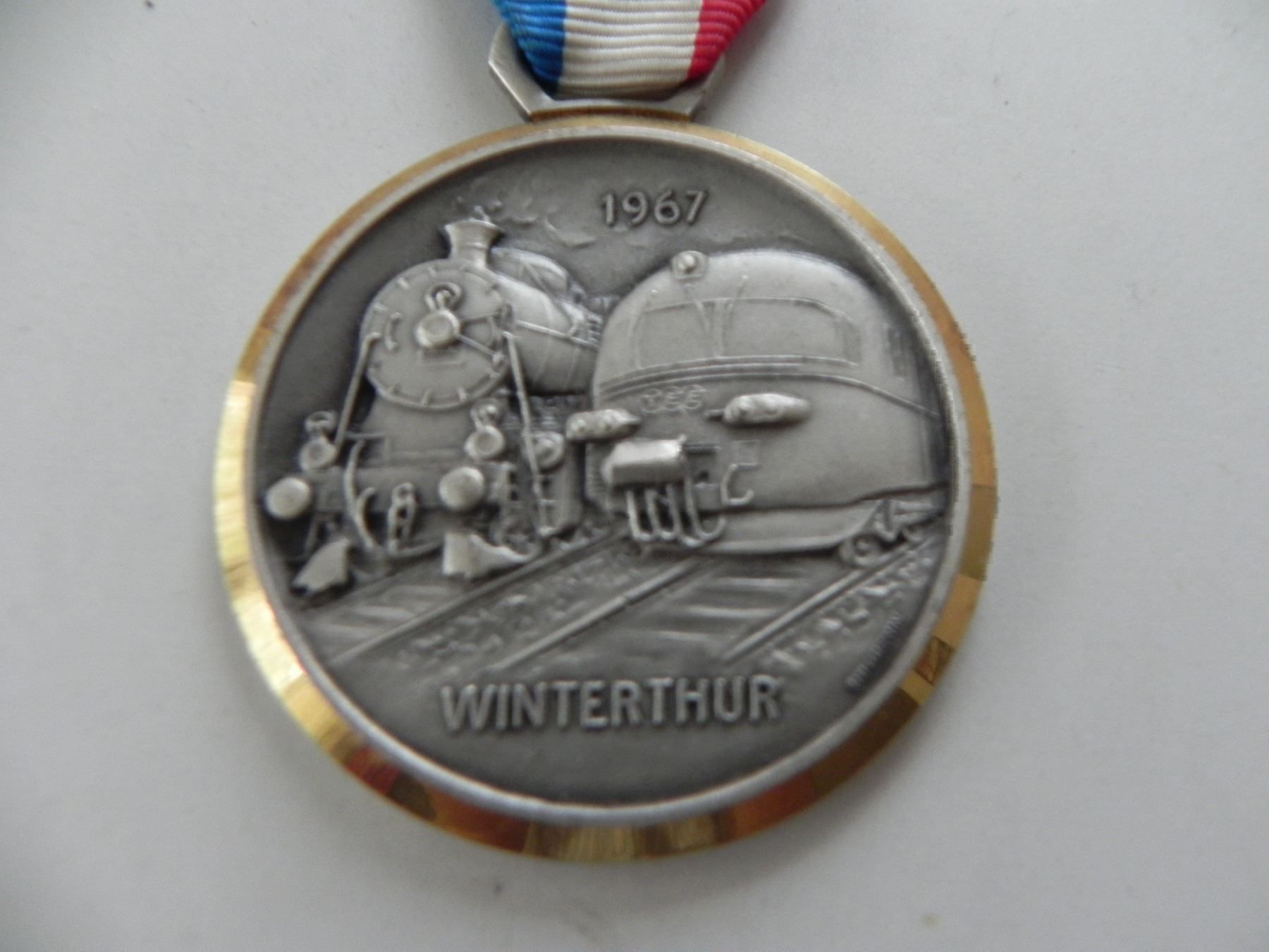 Medaglie: Medaille Eisenbahn Zug TEE Winterthur – Usato da Siebnen venduto da krimsie