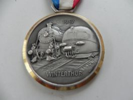 Medaille Eisenbahn Zug TEE Winterthur
