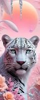 Diamond Painting Schneeleopard 40x70 cm