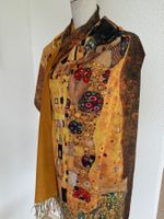 Neuware Klimt " Der Kuss" Schal Foulard Viskose 70 x 180 cm