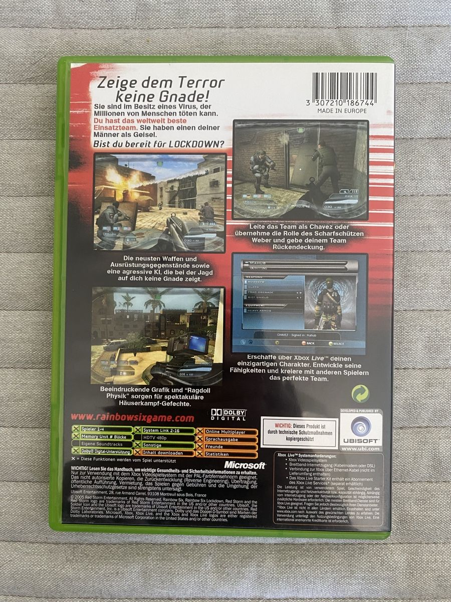 Microsoft Giochi: Tom Clancy's Rainbow Six Lockdown für Xbox – Usato da Thunstetten venduto da Virus_33 2