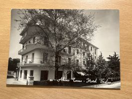 Vintage Postkarte Abano Terme Hotel Salus, 1956, Rarität