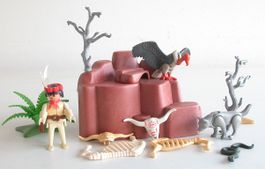 Playmobil Death Valley Figuren und Fels passend zu Spur G