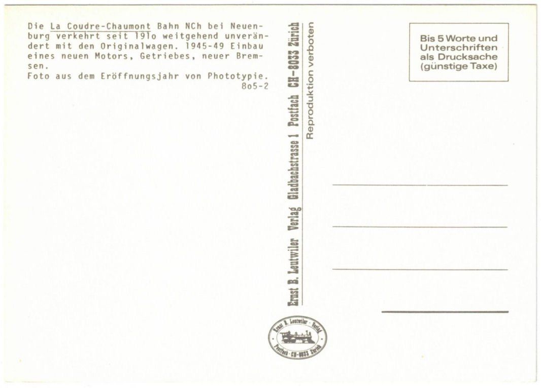 Ansichtskarten: Chaumont - Standseilbahn – Gebraucht aus Binningen von Mountainrider 1