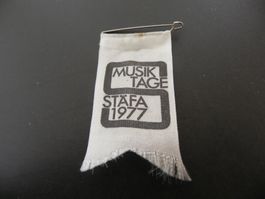 Altes Musik Abzeichen Musik Tage Stäfa 1977