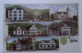St. Gallen Rheintal Rüthi Rest Occhsen anno 1907