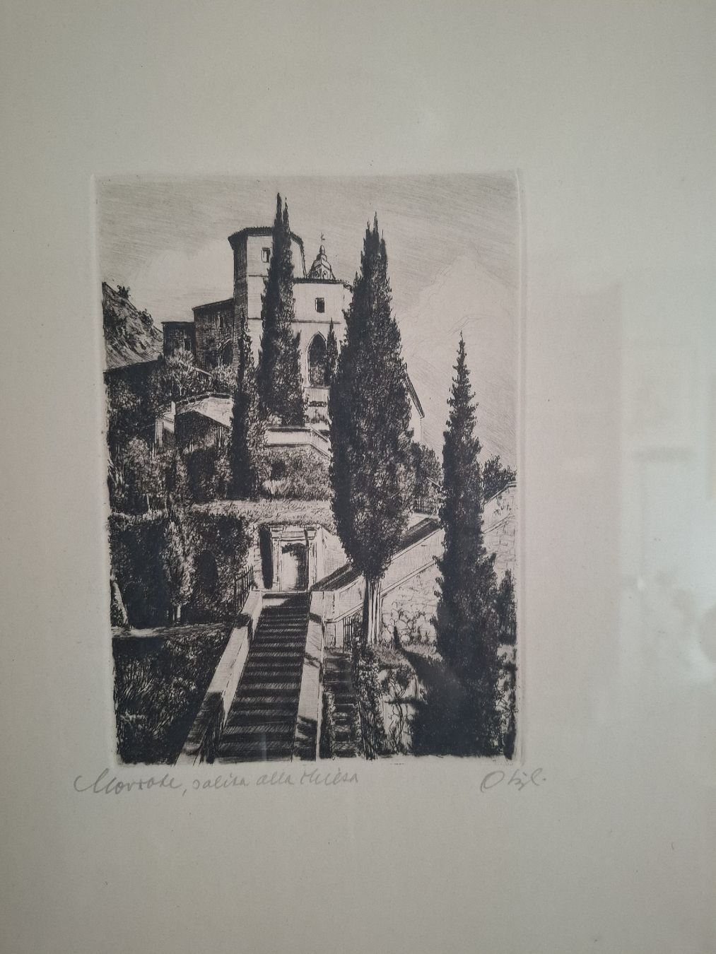 Incisioni: Morcote TI - Gravure originale signée – Usato da LA TOUR-DE-PEILZ venduto da sim_77kp