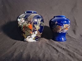 Blumenvasen Vasen asiatischer Stil mit Vögel und Blumen Lot